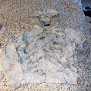 Tie-dye, Ralph Lauren, zipper hoodie